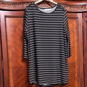 Susan Graver Liquid Knit Button-Shoulder Tunic